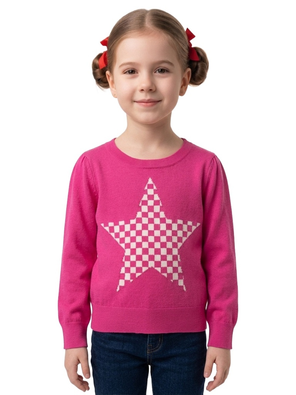Gap Toddler girl pink star print sweater
